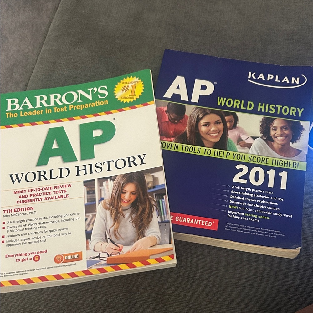 Test prep Kaplan and Barron's AP World History Books